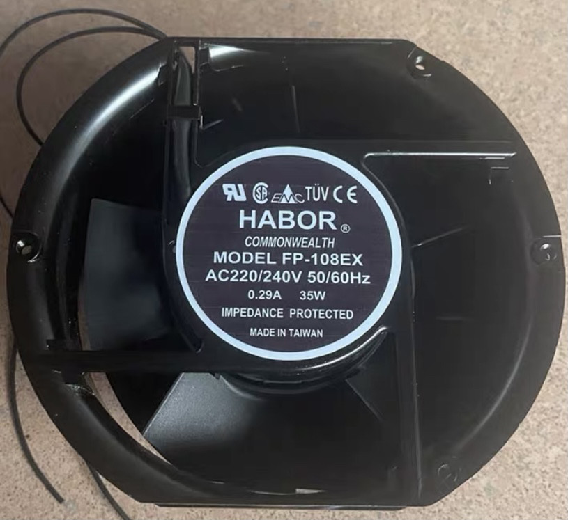 HABOR FP-108EX-S1-B/S 220V 0.29A 35W 17251双滚珠机柜散热风扇