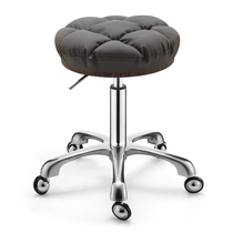 Barber shop chair hair salon manicure round stool stool rotating lifting pulley beauty stool hair salon large work stool makeup