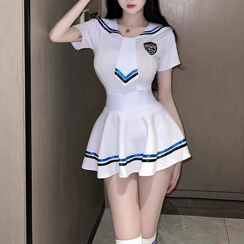 Сексуальное нижнее белье, униформа для школьников, комплект, косплей