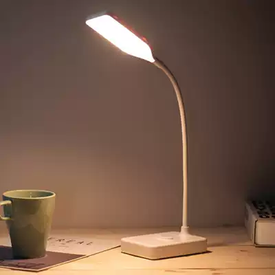 LED lamp eye protection Learning College student dormitory cute bedroom bedside lamp USB plug-in touch dimming girl heart