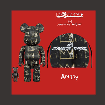 BEARBRICK JEAN-MICHEL BASQUIAT 8th GENERATION 400%100%1000%
