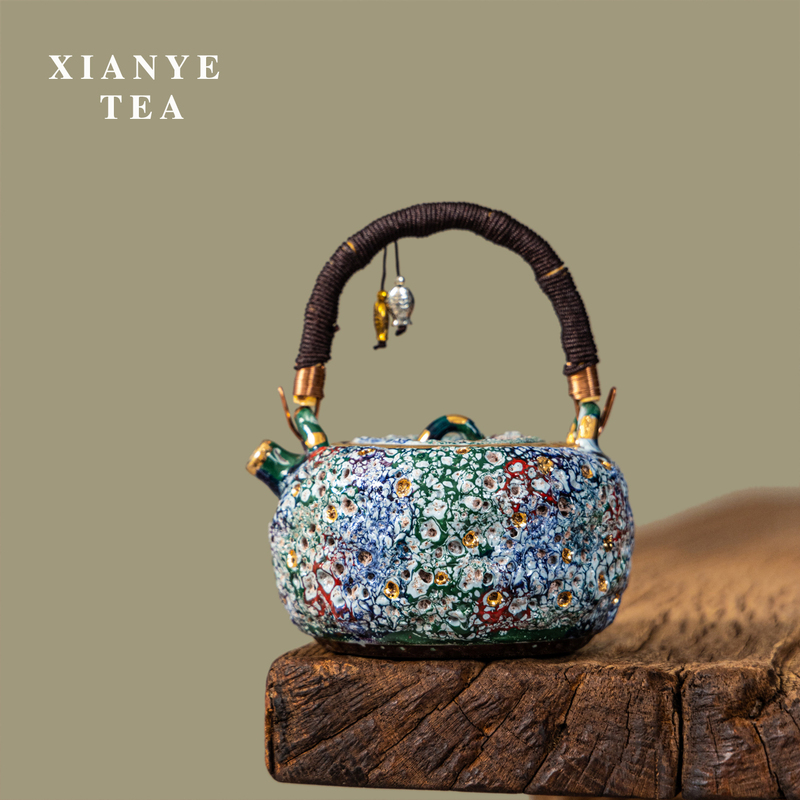 Retro-Style Pottery Teapot, Handmade with Traditional Techniques, Fire-Fired, Wabi-Sabi Style, Single Pot for Office Tea Brewing, High-End Retro-Style Pottery Teapot, Handmade with Traditional Techniques, Fire-Fired, Wabi-Sabi Style, Single Pot for Office Tea Brewing, High-End