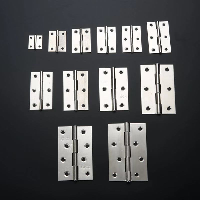 Small cabinet door stainless steel flat open micro mini small hinge 1 inch 2 inch 3 inch hinged door and window folding hinge case