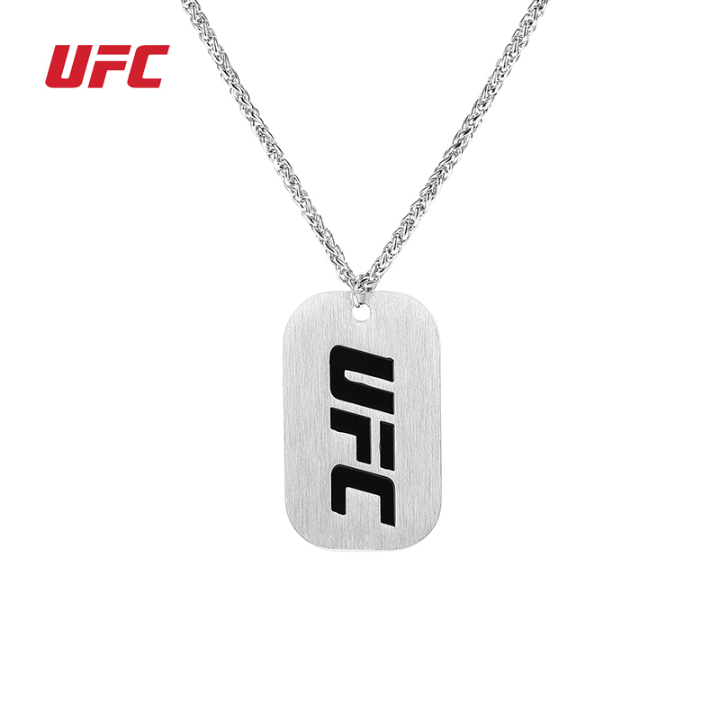 UFC fighting boxing titanium steel military brand pendant classic men's necklace Identity card fashion simple