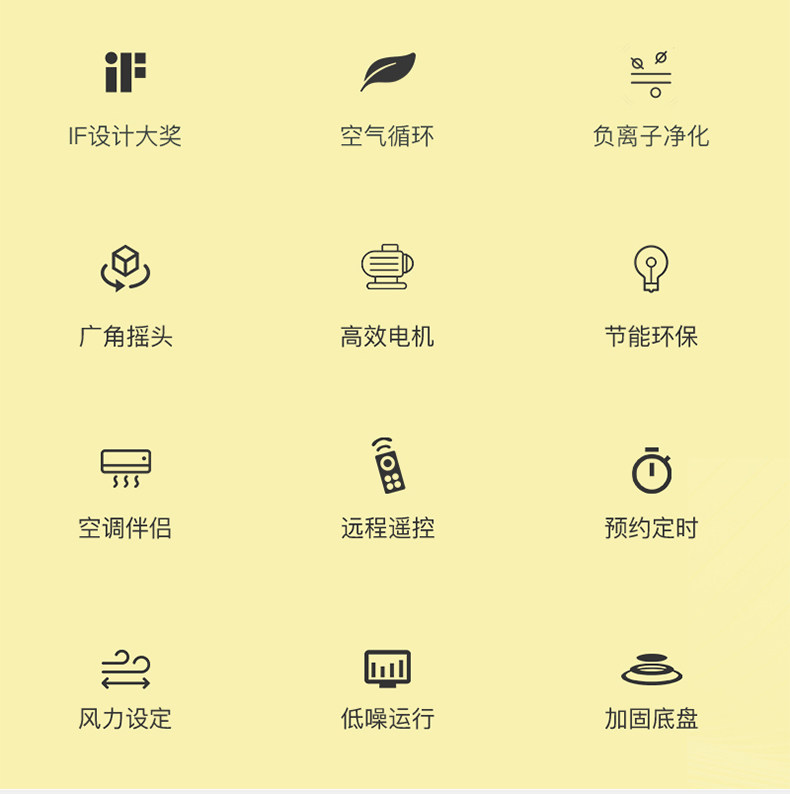 德国IF奖 艾美特 设计师联名款 惊叹号无叶塔扇 如沐春风 图2