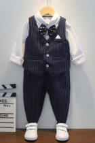 Boy gown suit Chunqiu Yinglun Wind baby boys birthday wedding chair Childrens suit Piano acting out of suit