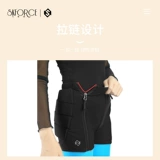 Детское защитное снаряжение, штаны с молнией для тренировок, наколенники, фигурное катание, защита при падении