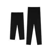 Black modal three-point leggings for women summer thin outer wear high-waisted stretchy seven-point yoga pants tight mid-pants