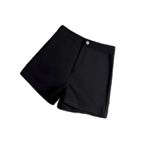 Black high-waisted shorts for women spring and autumn new style casual and versatile hot girl group pants leggings slimming A-line pants hot pants