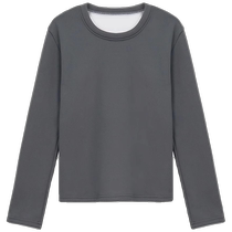 Plush velvet thermal underwear for women in autumn and winter close-fitting inner layering shirt with cotton sweater thickened one-piece velvet autumn coat