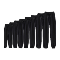 Womens autumn and winter new loose and slim harem pants bloomers casual high-waisted black velvet sweatpants