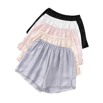 2 packs of ice silk safety pants for women anti-exposure summer thin outer wear non-curling large size fat mm bottoming shorts