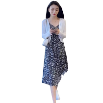 Ice silk knitted sun protection cardigan for women in summer thin style with suspender dress and blouse short shawl jacket