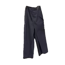 Gray suit pants for women summer new design niche irregular nine-point casual pants high waist slimming wide leg pants