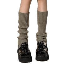 2 pairs of socks for women in autumn and winter thickened knitted calf socks pile socks net celebrity mid-calf leg covers Japanese stockings