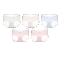 5 pieces of seamless ice silk maternity underwear thin early middle and late pregnancy special low-waist belly-supporting shorts and briefs