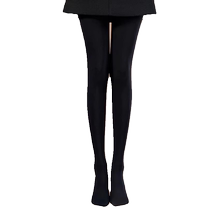 2 packs of bare-legged artifacts for women to wear in fall and winter flesh-colored foot-stepping pantyhose leggings pressure slimming socks