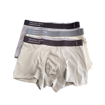 3 pairs of mens underwear summer thin boxer briefs soft and comfortable antibacterial pants letter traceless boxer shorts