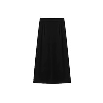 Brown woolen skirt for women in autumn and winter new style high waist slit A-line skirt that covers the crotch and looks slimming mid-length hip-covering skirt