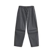 American style overalls for women spring new trendy hottie pants loose drawstring straight casual pants parachute pants