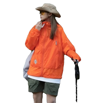 Orange American outdoor workwear sun protection clothing for women summer new anti-UV thin jacket sun protection clothing upf50