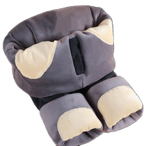 Silk cotton trousers mens winter velvet thickened knee-protecting autumn trousers velvet trousers to protect against the cold of minus 40 degrees Northeast warm trousers