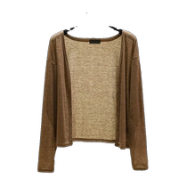 French ice silk knitted sun protection cardigan for women in summer thin shawl with skirt suspenders and air conditioning blouse top