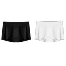 3 pairs of ultra-short leggings womens safety pants anti-exposure seamless summer ice silk sports non-curling boxer briefs
