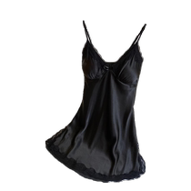 Ice silk v-neck suspender nightgown for women with breast pads 2024 new summer pure lust style high-end sexy home pajama dress