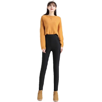 Silk cotton trousers for women in winter plus velvet and thickened leggings for women to wear as outerwear high-waisted extra-thick cold-proof Northeastern extra-thick thermal trousers