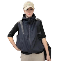 Versatile loose vest womens summer sun protection jacket casual sports vest outdoor jacket workwear vest thin section