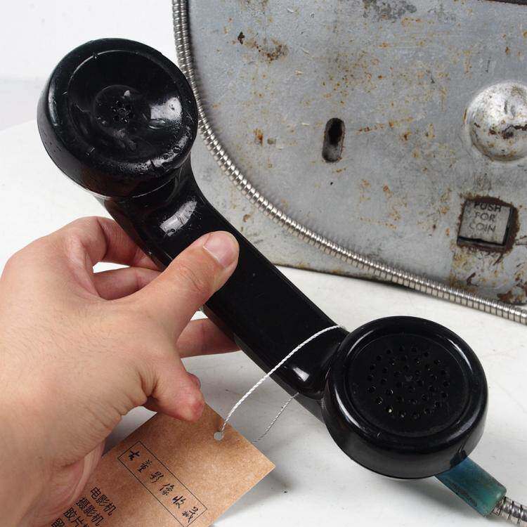 Yao Lan] Telephone wall-mounted slot old imported nostalgic Western Japanese antique public phone retro press