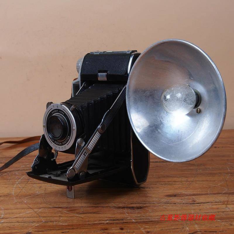 (Yao Lankaku) American Reflux Koda Tourist Leather Cavity Folding With Flash Camera Shutter Normal Work