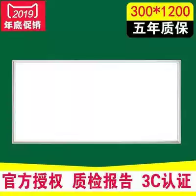 Integrated ceiling led flat panel light aluminum gusset kitchen powder room 300x600x1200 Engineering light