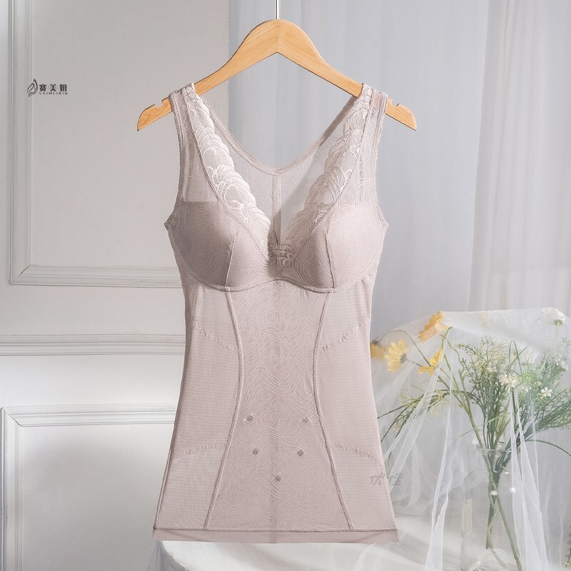 High-End Summer Thin Shapewear for Women, Tummy Control, Waist Cincher, Wireless, Full Lace, Sexy Tight-Fitting Lingerie