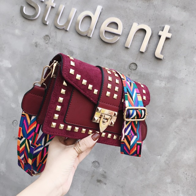 VelvetBurgundySmall   clear   Brand   Designer   Woman     New   Fashion   Messenger   Bag