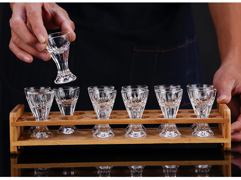 Ликер Cup 一壶一杯水晶玻璃白酒杯高脚杯小酒杯分酒器家用倒酒壶酒具组套