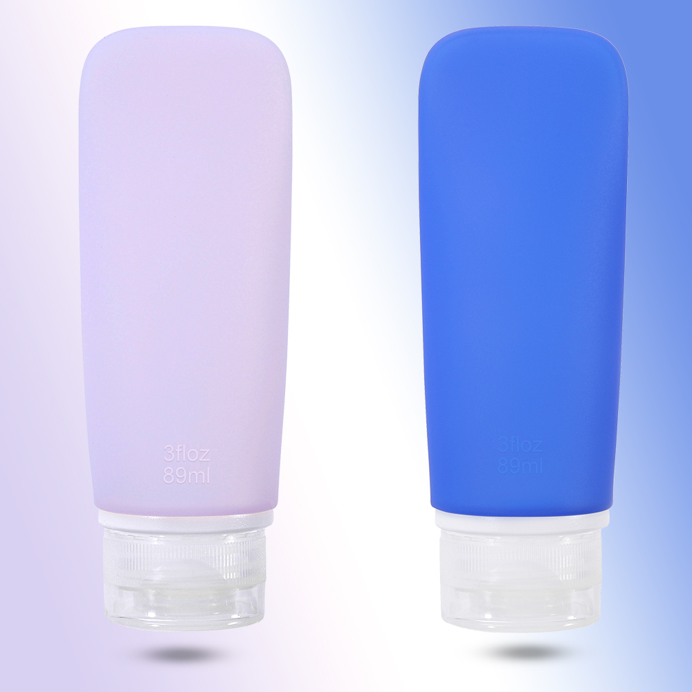Travel and business trip portable silicone lotion bottle squeeze hose shower gel skin care products sub-bottling food grade empty bottle