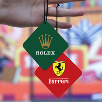 Tide brand aroma tablets Long lasting light fragrance Car perfume notes Car perfume pendant decorative car hanging Rolex