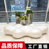  FRP leisure chair Shopping mall Meichen creative cloud art modeling stool Public seating area chair