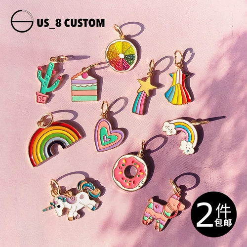 Air Jordan 1, Nike Air Force 1, радужный пончик, фиксаторы для шнурков, подвеска