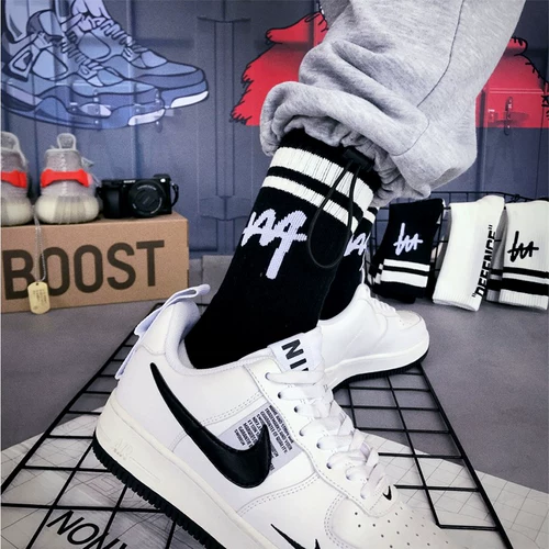 Осеннее брендовое полотенце, мужские хлопковые удерживающие тепло гольфы, европейский стиль, увеличенная толщина, в корейском стиле