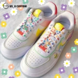 Air Jordan 1, Nike Air Force 1, радужный пончик, фиксаторы для шнурков, подвеска
