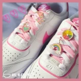 Air Jordan 1, Nike Air Force 1, радужный пончик, фиксаторы для шнурков, подвеска