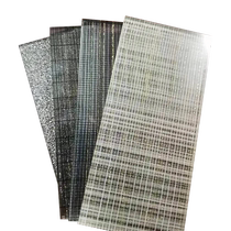 Filament glass partition screen Hotel Mountain Painting Clamp Kitchen lamped steel long Hong art glass