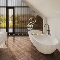 Nordic Wind Imitation Ancient Brick Wood Grain Brick Striped Bedroom Balcony Kitchen Living Room Toilet Kitchen Large Plate 600 * 1200