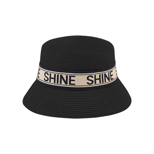 Cz/Original Straw Sun Hat for Sun Protection and Shade, Korean Style Versatile Straw Hat with Letters, Trendy Sun Hat for Women