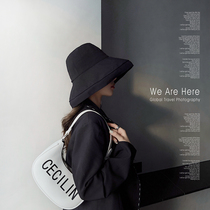 Original black sunscreen fisherman hat Summer Korean version 100 hitch a big hat visor sunshield sun anti-UV hat children