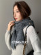 Hooded Scarf for Women, Winter Hat and Scarf Combo, Neck Warmer, Face-Slimming, Warm Knitted Wool Shawl