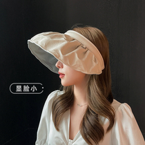 CZ upgraded version Anti-UV shell cap Women in summer emptier sun uv Han version No topper sunscreen sunscreen